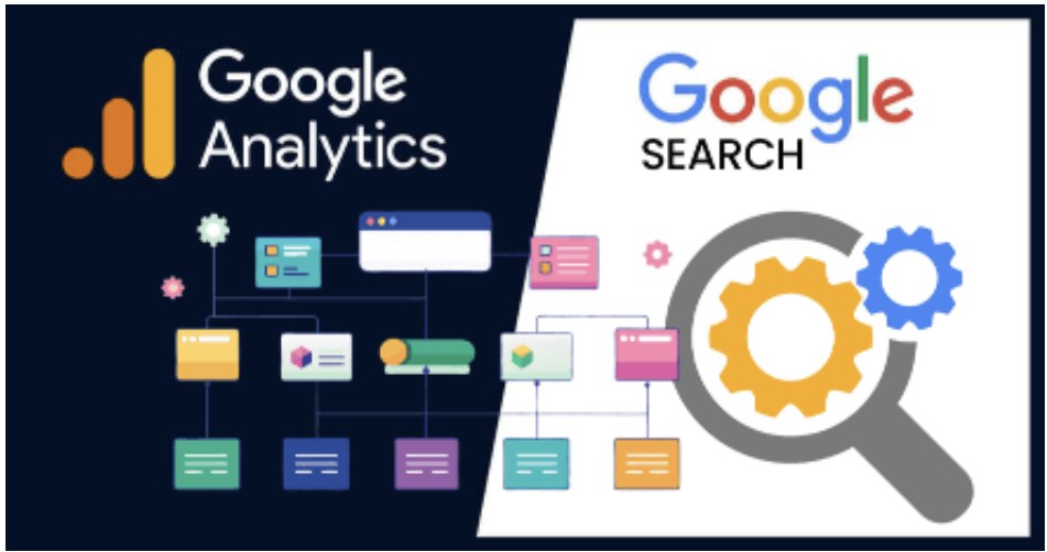 Google Analytics and Google Search graphic