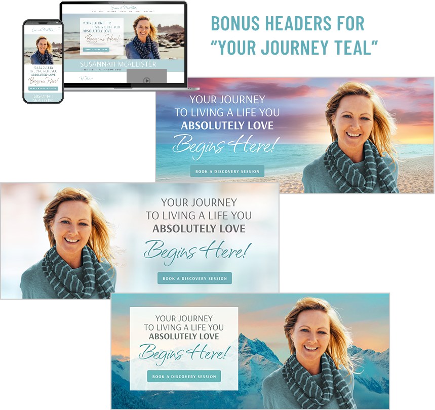 Bonus headers for Your Journey Teal